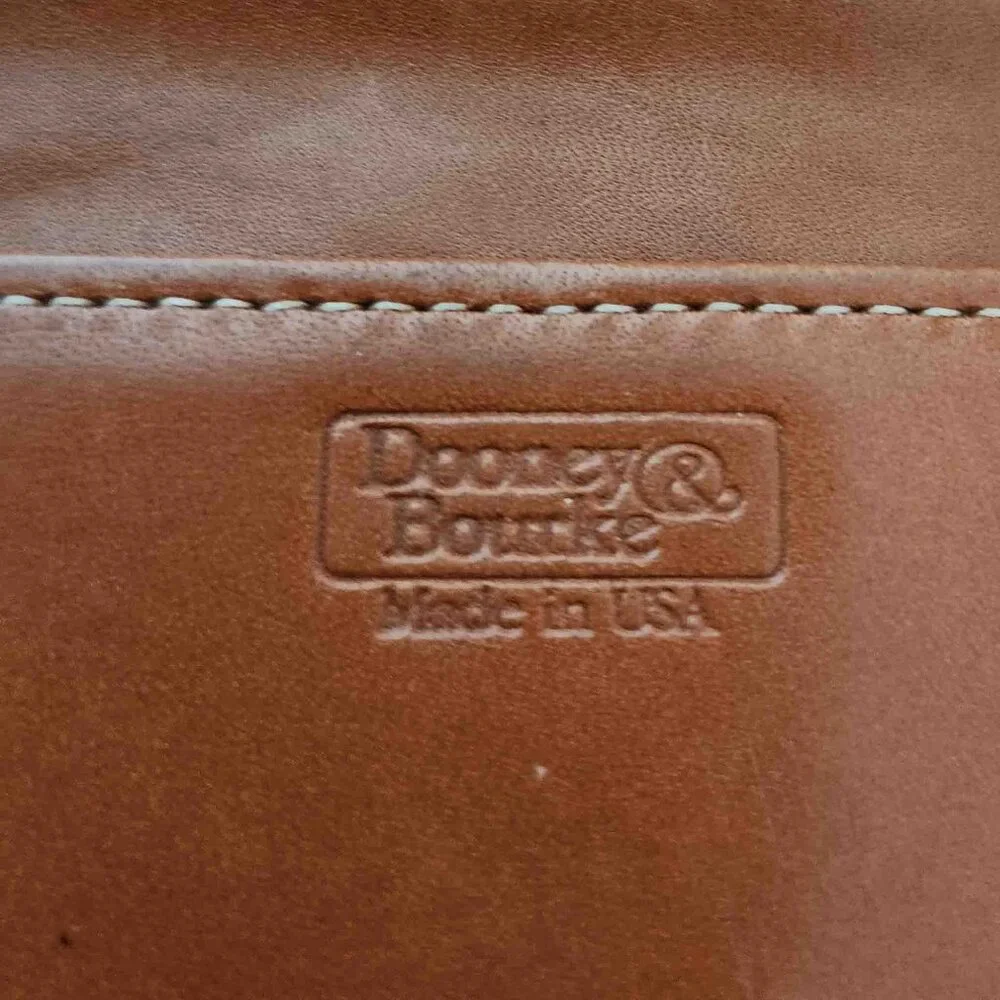 VTG Dooney & Bourke All Weather Leather Trifold Checkbook Wallet Clutch - Picture 13 of 13